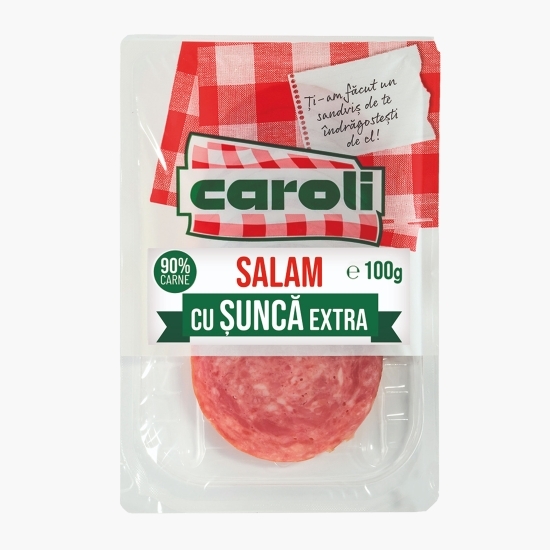 Salam cu șuncă extra feliat 100g
