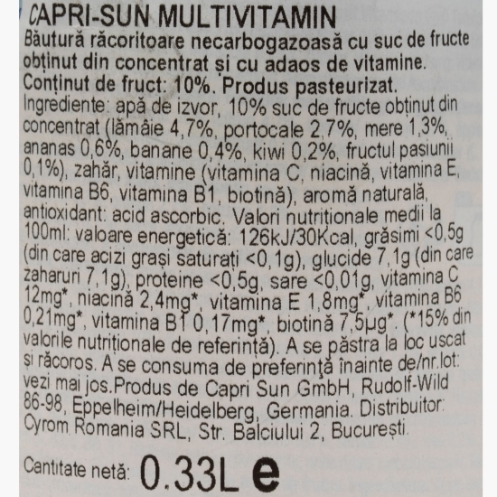 Suc cu multivitamine 330ml