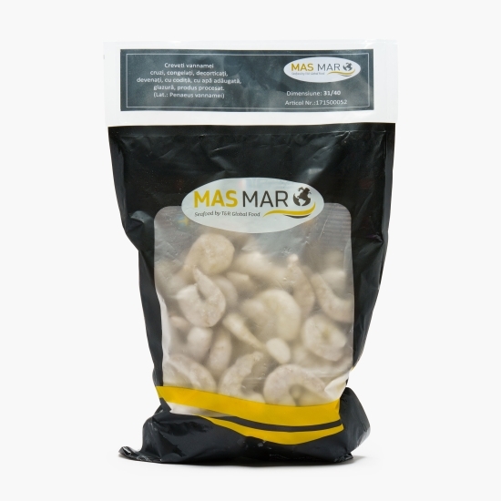 Creveți Vannamei decorticați cruzi 31/40, 1 kg