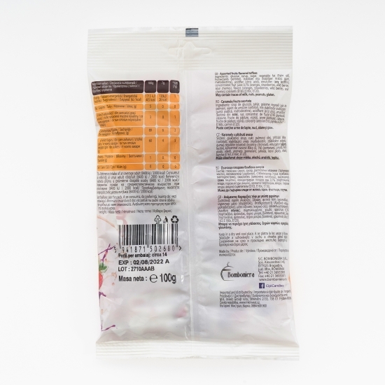 Caramele fructe asortate 100g 