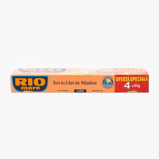 Ton în ulei de măsline 4x80g