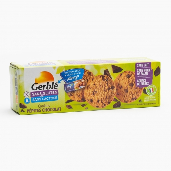 Fursecuri cu pepite de ciocolată fără gluten și lactoză 150g
