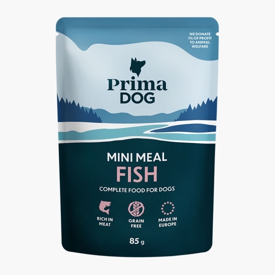 Hrană umedă pentru câini, cu pește, 85g