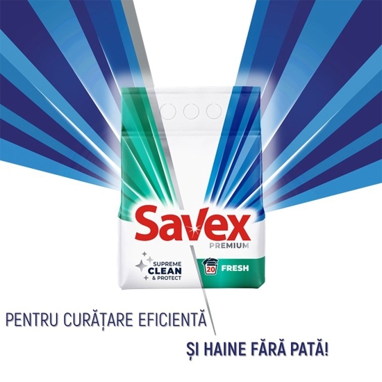 Detergent de rufe pudră automat Premium 2în1 Fresh 100 spălări, 10kg