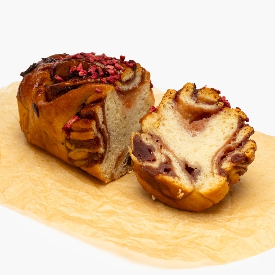 Cozonac Baby Babka cu zmeură, 140g