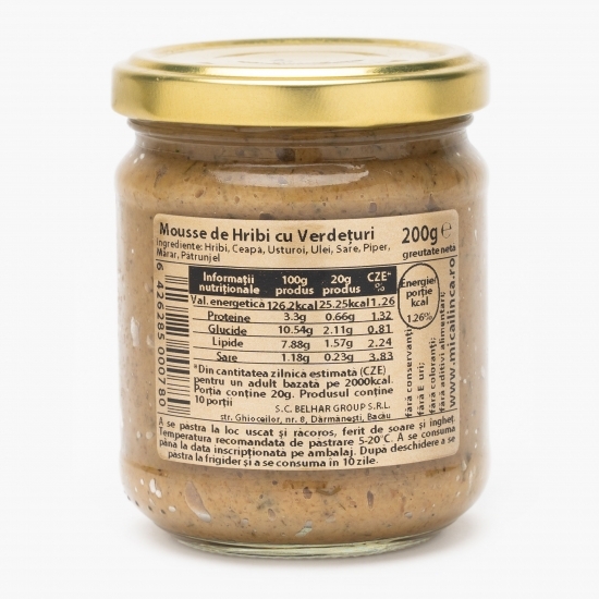 Mousse de hribi cu verdețuri 200g