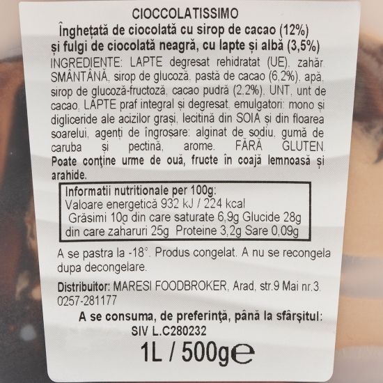 Înghețată 3 feluri de ciocolată 500g