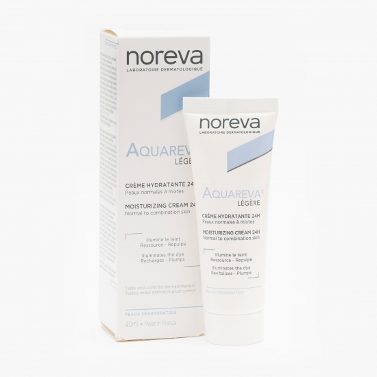 Cremă hidratantă cu textură ușoară Aquareva 24H 40ml
