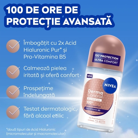 Deodorant antiperspirant roll-on Derma Control Clinical 50ml