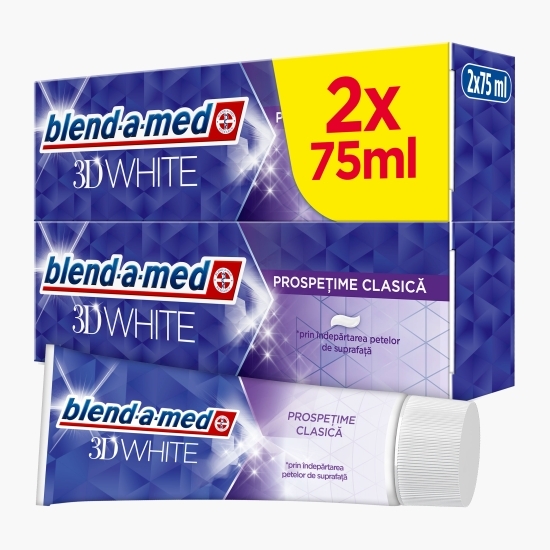 Pastă de dinți 3D White Fresh, pachet 2x75ml