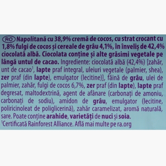 Napolitană Coconut Dreams 30g