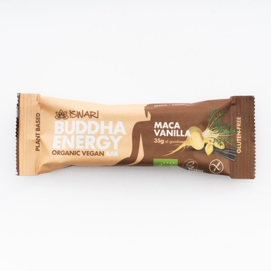 Baton energizant eco Buddha cu maca și vanilie 35g