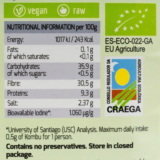 Alge Kombu eco 50g