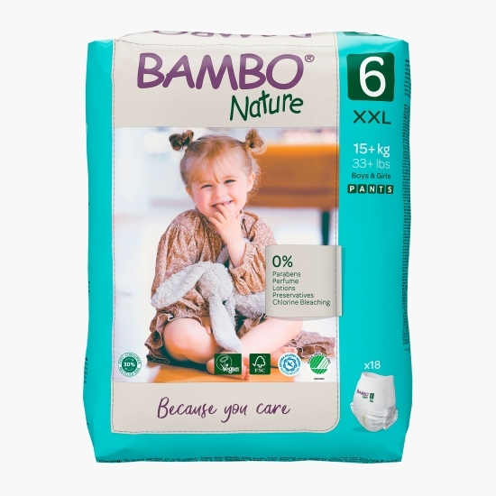 Scutece chiloțel Pants eco 0% clor mărimea 6, +18 kg, 18 buc