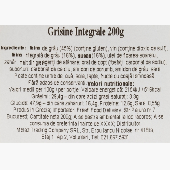 Grisine integrale 200g