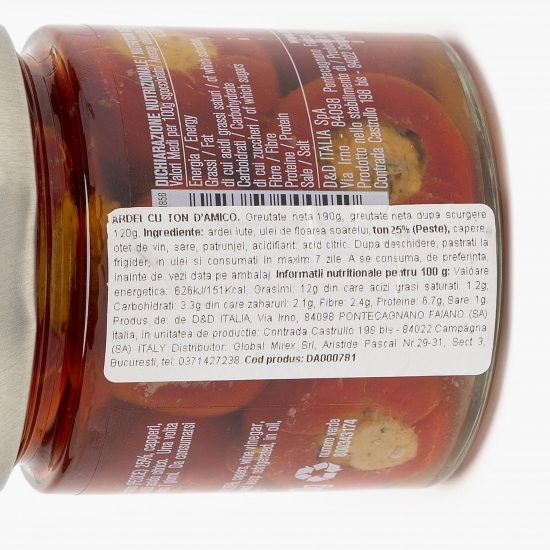 Ardei cu ton în oțet 190g