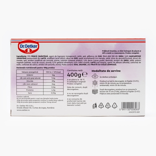 Prăjitură Tiramisu 8 buc 400g