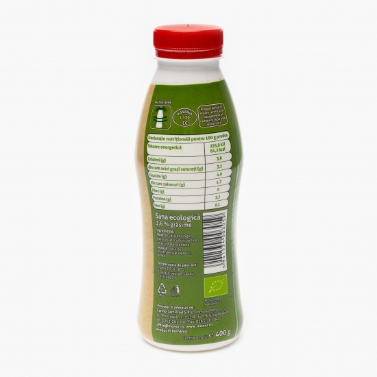 Sana ecologică 3.6% grăsime 400g