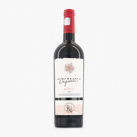 Vin roșu sec eco Merlot, 14.5%, 0.75l