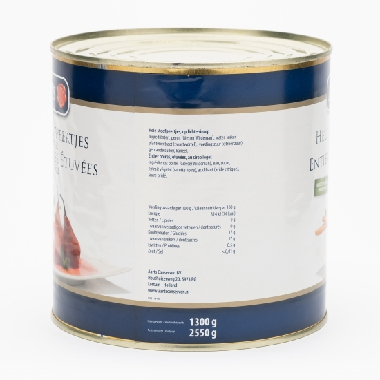Pere întregi cu coadă, conservă 2550g