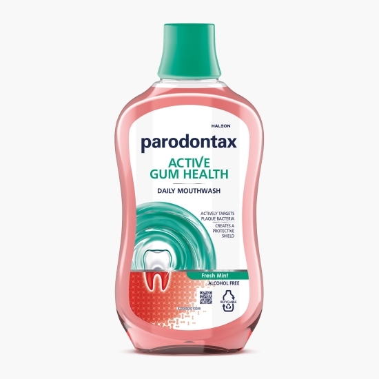 Apă de gură fără alcool Active Gum Health, Fresh Mint 0.5l