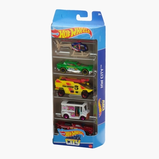 Set 5 mașini Hot Wheels City