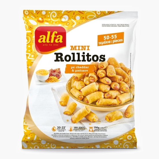 Mini Rollitos cu Cheddar și bacon 750g