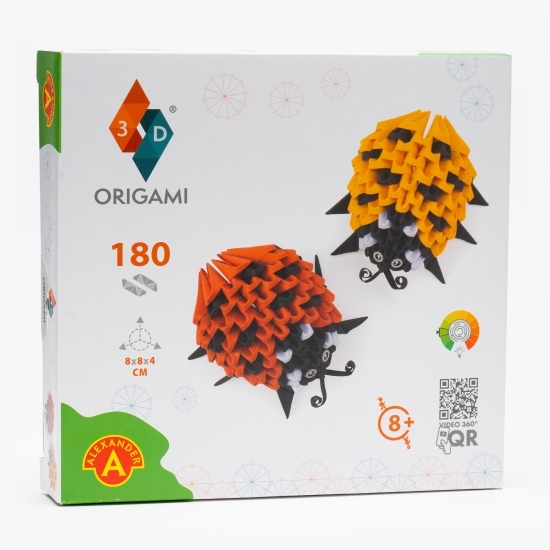 Kit Origami 3D - Buburuze, 8+ ani