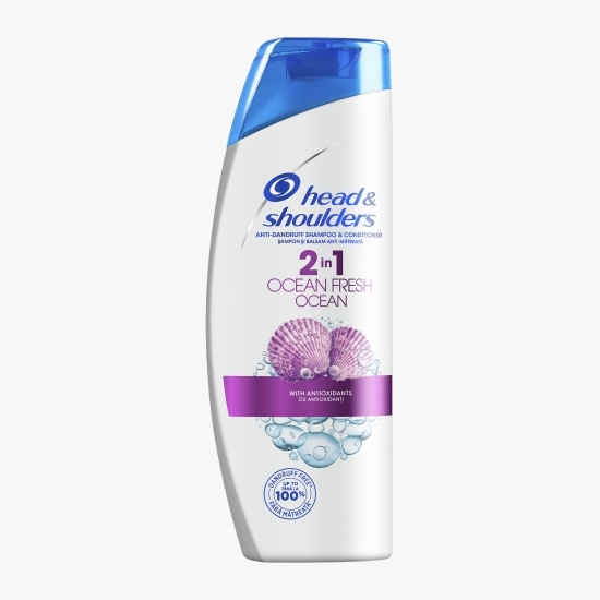 Șampon anti-mătreață Ocean Fresh 2 în 1 pentru păr normal 400ml