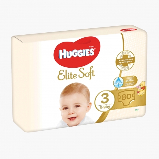 Scutece Elite Soft Mega mărimea 3, 5-9 kg, 80 buc