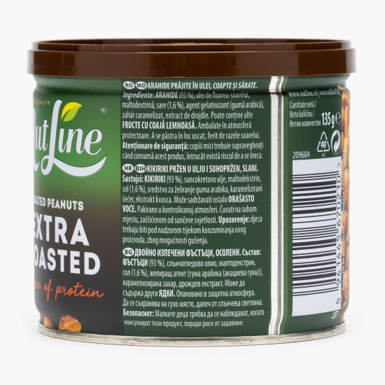 Arahide sărate extra rumenite la cutie 135g