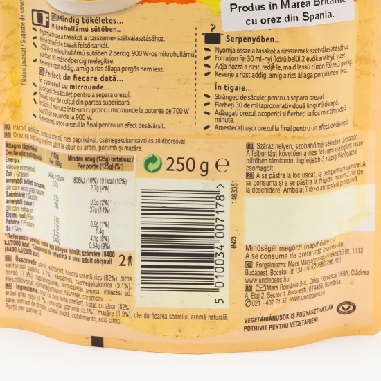 Orez auriu cu legume 250g