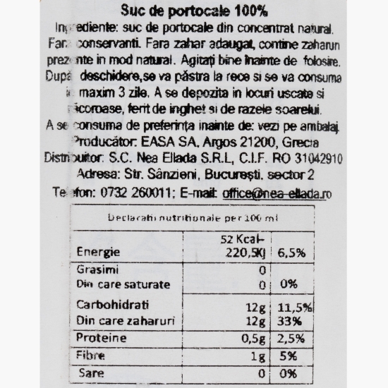Suc de portocale 1l