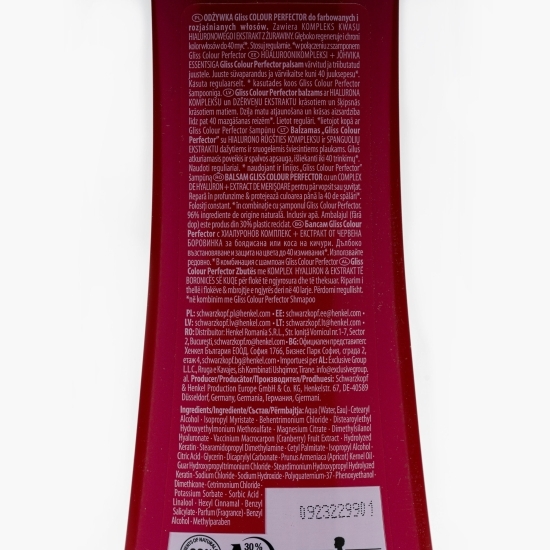 Balsam pentru păr vopsit Colour Perfector 200ml