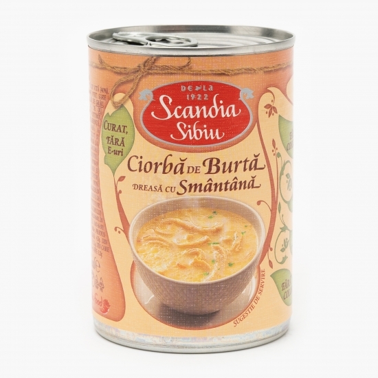 Ciorbă de burtă dreasă cu smântână 400g