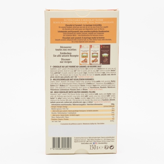 Ciocolată cu lapte și caramel sărat 150g 