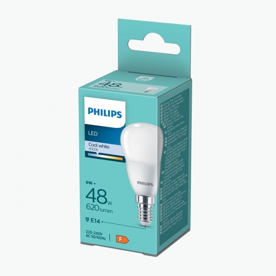 Bec LED Cool White 48W P45 E14