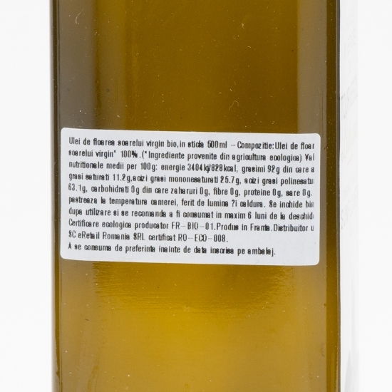 Ulei de floarea-soarelui virgin eco 500ml