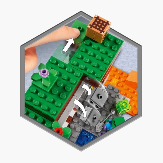 Mina abandonată, 21166 Minecraft, 248 piese, +7 ani