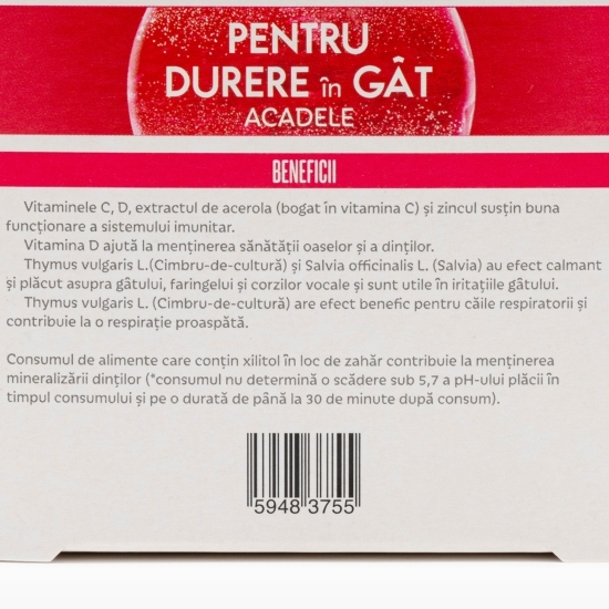 Acadele pentru durere în gât 5 buc