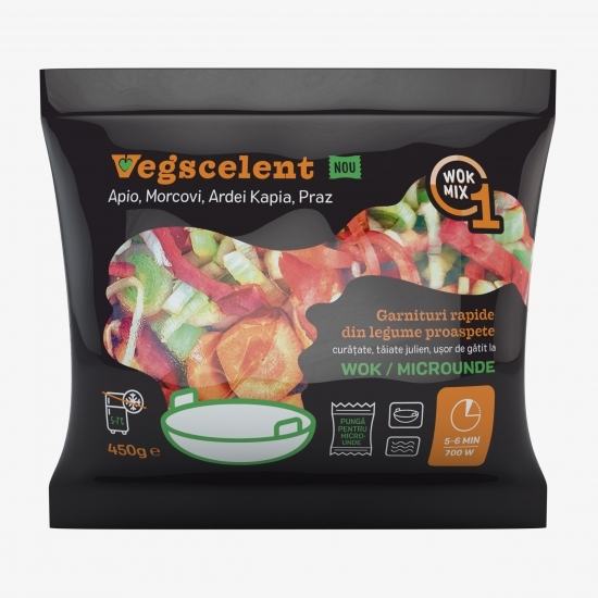 Mix de legume apio, morcovi, ardei Kapia, praz 450g