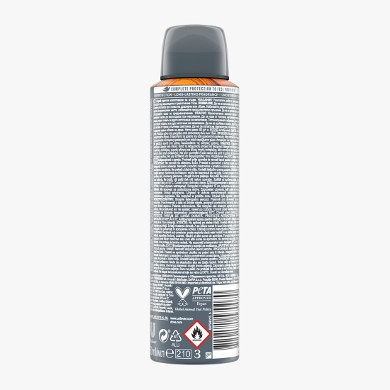 Antiperspirant spray pentru bărbați Men+Care Advanced Sandalwood+Vanilla 150ml 
