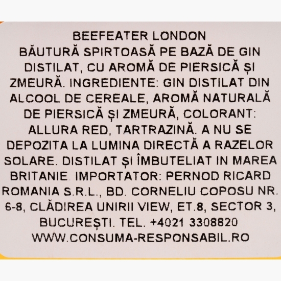 Gin Peach & Raspberry 37.5% alc. 0.7l