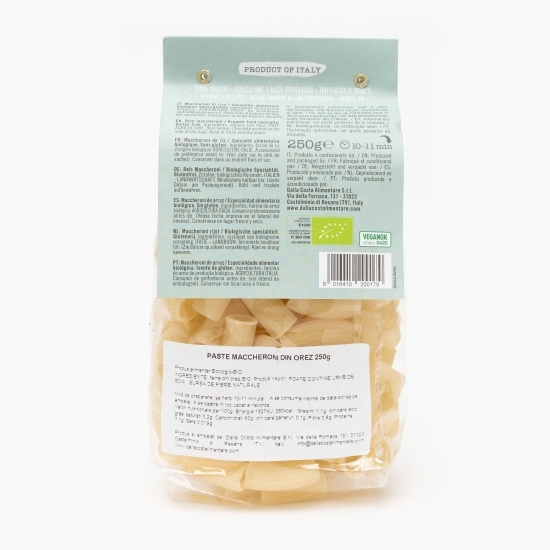 Paste maccheroni eco din orez fără gluten 250g