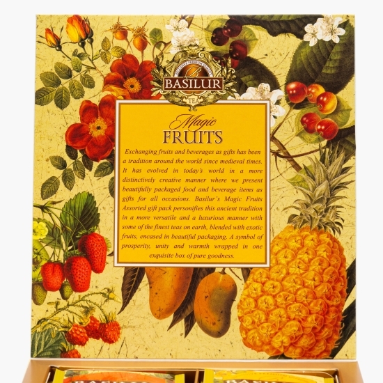 Ceai negru cu fructe asortat Magic Fruits, 40 plicuri