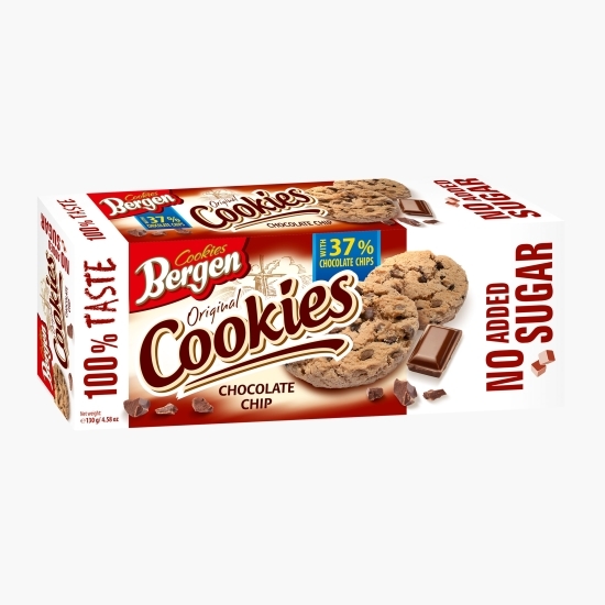 Cookies cu bucăți de ciocolată, fără zahăr 130g