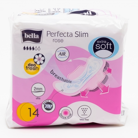 Absorbante Perfecta Slim rose 14 buc