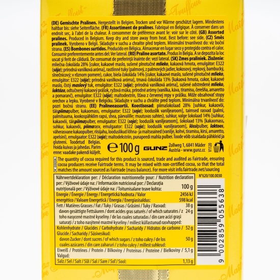 Praline belgiene asortate 100g