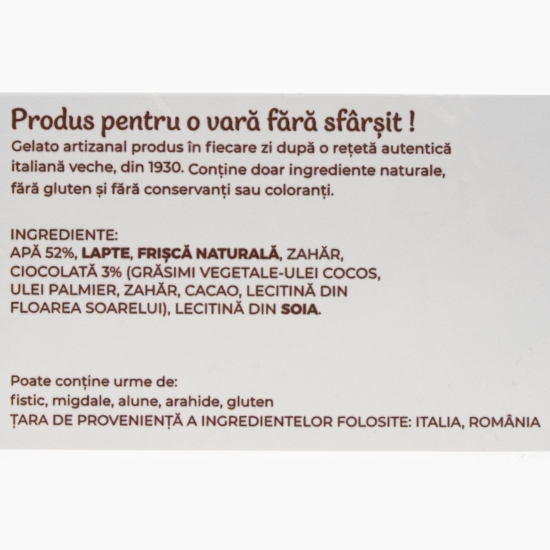 Înghețată italiana artizanală (gelato) stracciatella 300g
