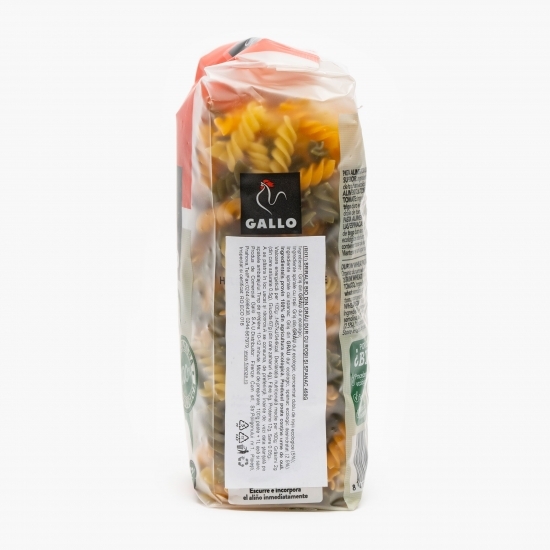 Paste spirale eco tricolore din grâu dur cu legume 450g